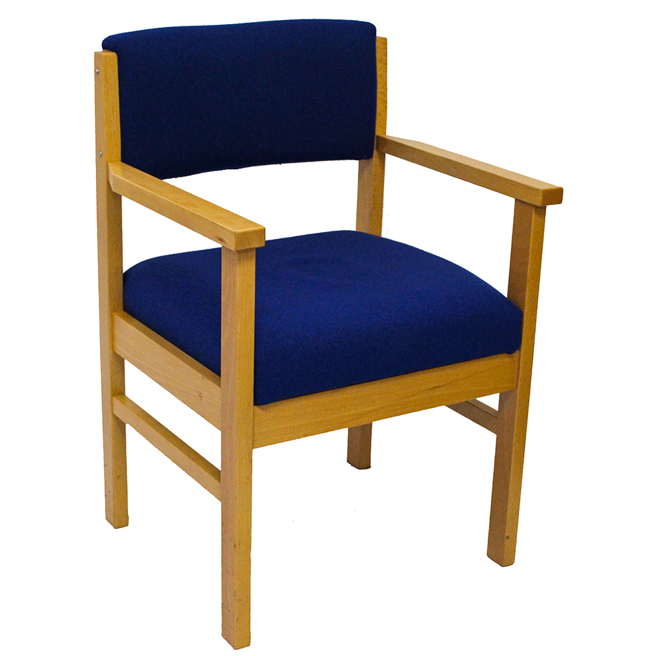 Used Wooden Frame Visitors Chair