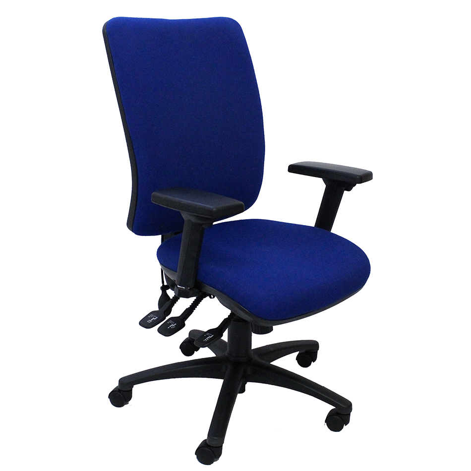 Used Square Multifunction Task Chair Adjustable Arms