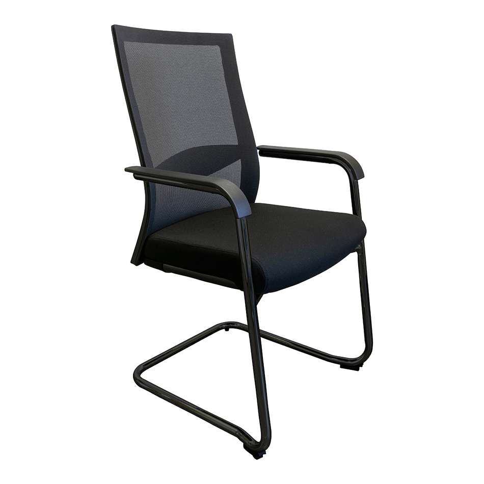 OLY Mesh Visitor Chair Black